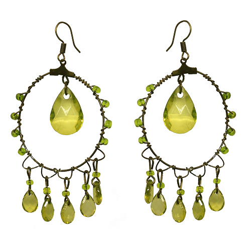 Ohrringe, Ohrhänger, Vintage Look, Ohrschmuck, Modeschmuck, 3012 - zum Schließen ins Bild klicken